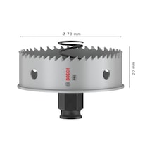 1 X Pro Sheet Metal Power Change Plus Delik Testeresi Paslanmaz Çelik Saclar, Çelik Saclar, Ø 79 Mm, Profesyonel Aksesuar Matkap/tornavida İçin