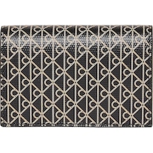 Calvin Klein Emblem Aop Accordion Siyah Kadın Kartlık-9170 Siyah