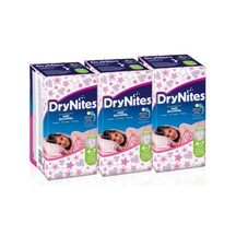 Drynites Kız 4-7 Yaş (17-30Kg)Small Gece Külotu 30 Adet (3Pk*10) 3'lü