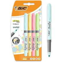 Bic Fosforlu Kalem Brite Liner Grip Pastel 4'lü