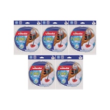 Vileda Turbo Yedek Mop Paspas Ucu (%100 Mikrofiber) (5 Li Set)