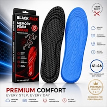 Perfect Fit Ark Destekli Siyah Petek Erkek Memory Foam Darbe Emici Hafızalı İç Tabanlık 41-46 Numaraya Göre Kolay Kesilebilir