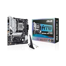 Asus B650m-ayw Wifi Amd B650 Micro-atx Anakart, Ddr5, Pcıe 5.0 M.2 Desteği, Hdmı, Realtek 2.5gb Ethernet, Wi-fi 6, Arka Usb 10gbps Bağlantı Noktaları, Ön Usb 5gbps Tip-c, Sata 6 Gbps