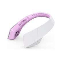 Taşınabilir Askıklı Boyun Fanı 2400mah Şarj Edilebilir 3 Hızlı 7615 Pembe