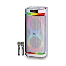 Bts-2407 75w Çift Mikrofonlu Rgb İşikli Taşinabilir Tws Kablosuz Parti Hopörlör