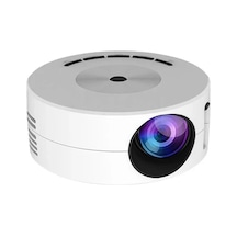 Mufunye Ev Sineması İçin 180p Mini Taşınabilir Akıllı Projeksiyon Cihazı, Telefonla Senkronizasyon, Usb Girişi, Beyaz