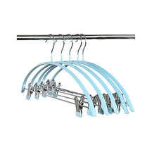 Ganzhoushop Yarım Daire Dikişsiz Askı Klipsli Çok İşlevli Kaymaz Elbise Askısı Metal Kanca Kurutma Askısı Rüzgar Geçirmez Çorap Kurutma Askısı İskandinav Mavisi Çok Renkli