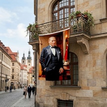 Mustafa Kemal Atatürk Takım Elbiseli Poster Bayrak Premium Raşel Kumaş Ata47 Diğer