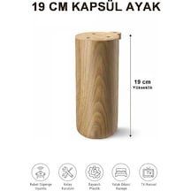 Kapsül Bohem 15 Cm Mobilya Kanepe Sehpa Tv Ünitesi Koltuk Ve Konsol Ayağı Beyaz