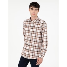 Pierre Cardin Erkek Kahverengi Gömlek Desenli 50292882-vr029 Kahverengi