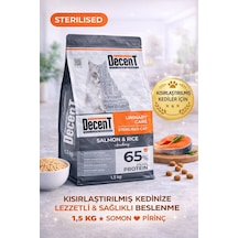 Decent Urinary Care Lı Ve Pirinçli Kısırlaştırılmış Kedi Sı 1.5 Kg