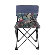 Boyut M Dış Mekan Katlanır Sandalye Metal + Oxford Kumaş Kamp Balıkçılık Arkalığı Sandalye - Yaprak Yeşil