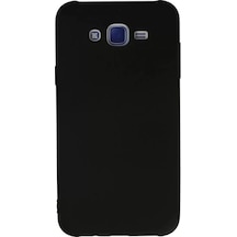 Newface Samsung Galaxy J7 Kılıf Nano İçi Kadife Silikon - Siyah