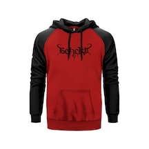 Beherit Logo Kırmızı Renk Reglan Kol Sweatshirt Kırmızı