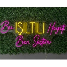 Bu Işıltlı Hayatı Ben Seçtim Güzellik Merkezi Neon Led Tabela