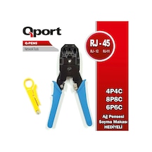 Qport Q-pen5 Rj45/rj11/rj12 Sıkma Pensesi + Kablo Sıyırıcı