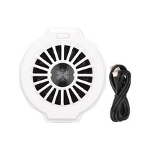 Mobil Telefon Soğutucu Lzf10 Yarıiletken Buzdolabı Telefon Soğutma Standı Fan Renkli Rgb Işıklı Oyun İçin Beyaz Temel Tip