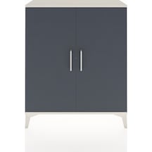 Arges Şifonyer 2 Raflı Tek Çekmeceli 2 Kapaklı 88x30x106 Aytaşı-antrasit Aytası
