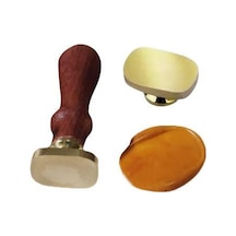 Boş Mum Mühür Pirinç Damga Başlığı Oval Dikdörtgen 18x28mm