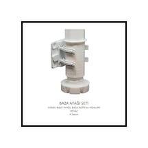 Baza Ayağı Seti, 10 Cm, Beyaz, 4 Takım Beyaz