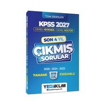 Yediiklim 2027 Kpss Genel Yetenek Genel Kültür Son 4 Yıl Tamamı Çözümlü Çıkmış Sorular-169846