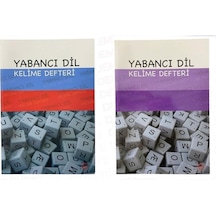 Yabancı Dil Kelime Defteri 4 Adet Çok Renkli