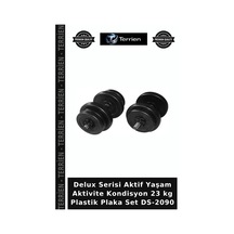 Delux Serisi Aktif Yaşam Aktivite Kondisyon 23 Kg Plastik Plaka Set Ds-2090