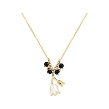 Diamond Line-Gülaylar - Sarı Altın 14 Ayar Lale Kolye N11.25242
