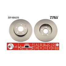 Trw Df4863s Ön Fren Disk Takımı Mercedes C180 200 220 E180 200 220 250
