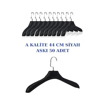 Ceket Elbise Askısı Plastik Soft Siyah Abs Gömlek Kıyafet Askısı 50 Adet Diğer