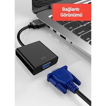 Chb020 Hdmı To Vga Dişi Çevirici Adaptör Siyah