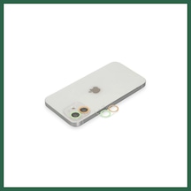 Bezos İphone 11 Uyumlu Renkli Kamera Lens Koruma Cam - Turuncu-yeşil Bzs01
