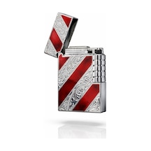 Grande Serisi Özel Çift Renkli Tasarım Lüks Premium Çakmak-özel Çakmak Kutusu Beyaz