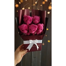 Sevgililer Ve Doğum Gününe Özel Ayıcıklı Buket