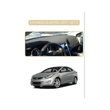 Hyundai Elantra 2011-2017torpido Koruma Halısı Bej Kenar