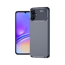 Samsung Galaxy A06 Kılıf Auto Focus Karbon Kapak - Lacivert