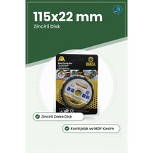 Ahşap Oyma Testere Diski 115x22 Mm Zincirli Daire Bahçe Açılı Taş