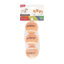 M-pets Hop Tenis Topu Köpek Oyuncağı Turuncu 3lü 5 Cm 244-50054.01