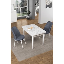 Masa Beyaz/sandalyeler Füme