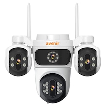Av-s323 3 Kameralı Wifi 6mp 360 Dönebilen Sesli Gece Görüşlü Kamera