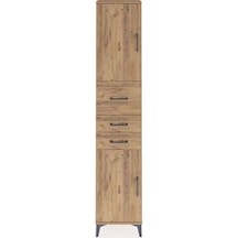 Arges Dolap 3 Raflı 5 Çekmeceli Tek Kapaklı 44x30x221 Aytaşı-çam Atlas Çam