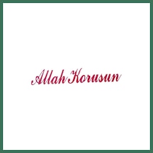 En-cag Allah Korusun Yazılı Oto Sticker Kırmızı 14x3cm Bss Standart