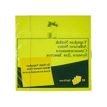 Fosforlu Sarı Yapışkan Notluk, 75x75mm, 80'li Paket