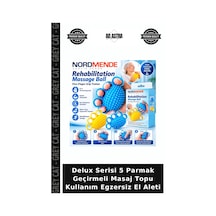 Delux Serisi 5 Parmak Geçirmeli Masaj Topu Kullanım Egzersiz El Aleti Belirtilmemiş