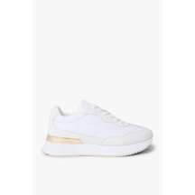 Tommy Hilfiger Th Chic Monogram Runner Beyaz Kadın Sneaker-13417 Beyaz