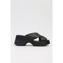 Pierre Cardin Pc-7192- 3968 Siyah-kadın Platform Terlik Siyah