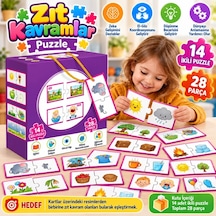 Kutu Oyun Seti 2'li Zıt Kavramlar Eğitici