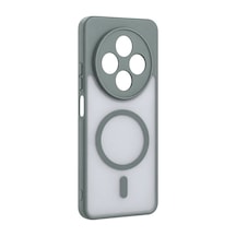 Xiaomi Redmi 14c Loji Magsafe Kapak - Gri Çok Renkli
