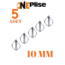 10 Mm Traktör Pimi Yaylı Pim Kaliteli Çelik 5 Adet