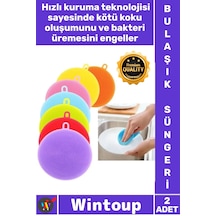 Süngeri Mutfak Hijyen Seti Yağ Sökücü Uzun Ömürlü Esnek Pratik Silikon Bulaşık Yıkama Süngeri 2 Adt